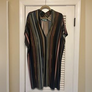 Karlie Multi Stripe V Neck Dress Sz M/L